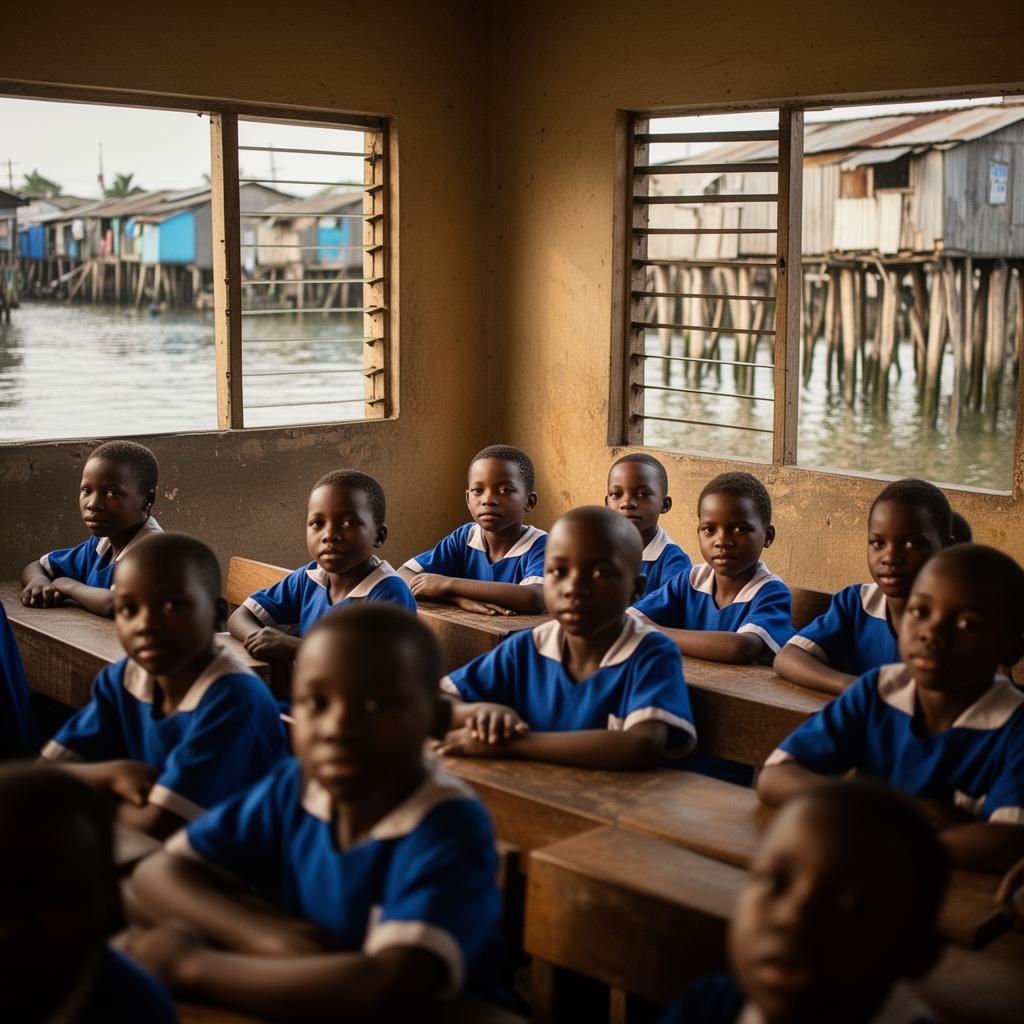 Classroom near Lagos, Nigeria